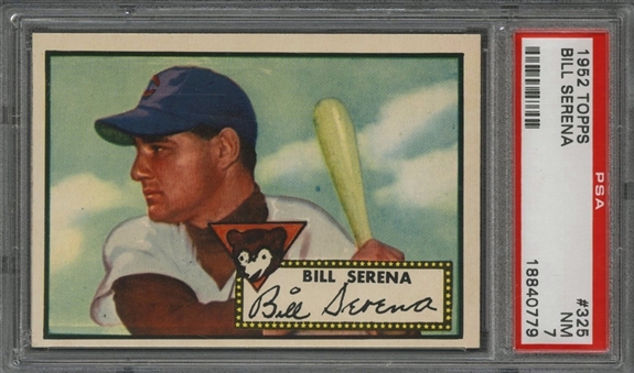 1952 Topps #325 Bill Serena - PSA NM 7